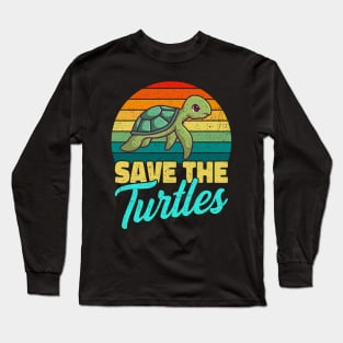 Save The Turtles Beach Ocean Sea Gift Long Sleeve T-Shirt